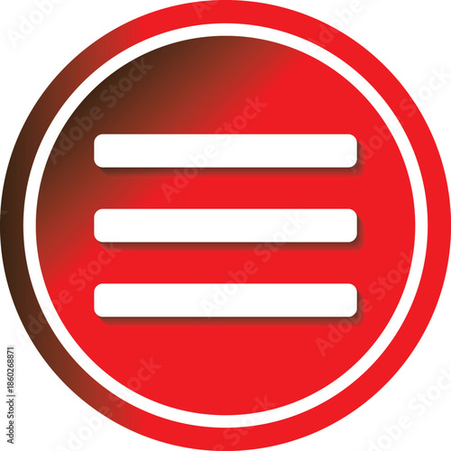 Hamburger menu icon vector collection. vector sign illustration. three line with round icon. Menu Button Icons Pack Symbol. Hamburger Menu Flat Icon. Menu Icons Vector Design Elements. round drop down