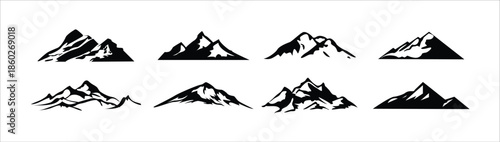 Set of mountains vector illustration