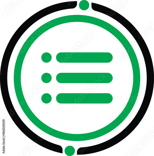 Hamburger menu icon vector collection. vector sign illustration. three line with round icon. Menu Button Icons Pack Symbol. Hamburger Menu Flat Icon. Menu Icons Vector Design Elements. round drop down