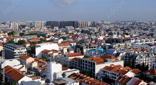 Cityscape apartments & buildings, Katong, Singapore
