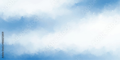 Abstract Blue Watercolor Background with Soft Gradient Wash and Artistic Texture for Branding