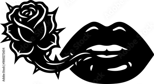 woman lips with black and white transparent smoking smoke vector silhouette of smoking lips 