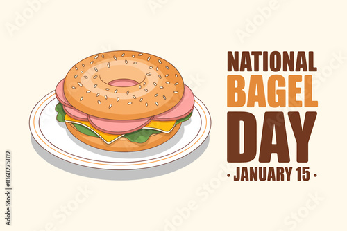 National bagel day celebrated with a tasty bagel sandwich on january 15