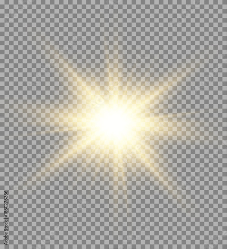 Twinkling golden stars glow softly with sparkling highlights. Transparent background enables flexible design placement. Perfect for night sky, festive, or magical themes.