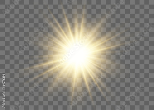 Twinkling stars in gold glow softly with sparkling highlights. Transparent background allows overlay on any design. Perfect for festive, cosmic, or magical themes.