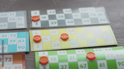 Close-Up of Traditional New Year Tombola Game