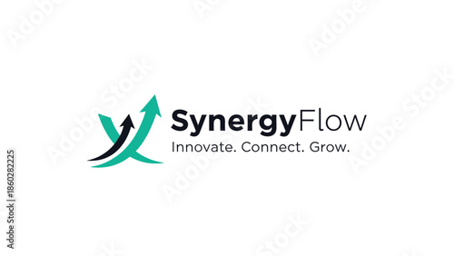 SynergyFlow Logo Design Element Corporate Identity.