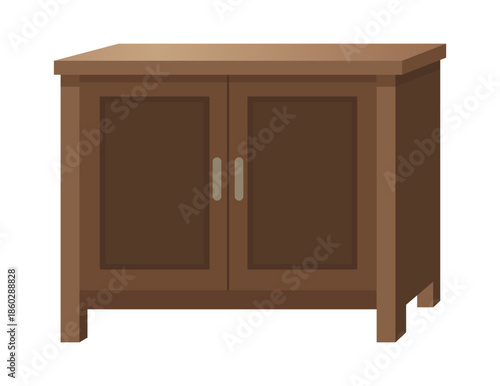 Office cabinet vector icon flat isolated illustration