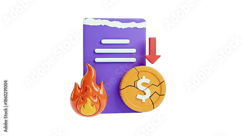 Financial Crisis: Burning Money and Falling Value