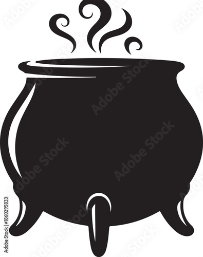 Witch Cauldron Silhouette Vector Bundle