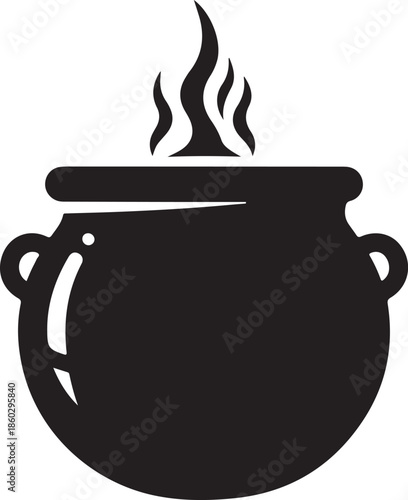 Witch Cauldron Silhouette Vector Bundle