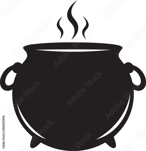 Witch Cauldron Silhouette Vector Bundle