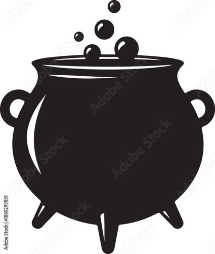 Witch Cauldron Silhouette Vector Bundle