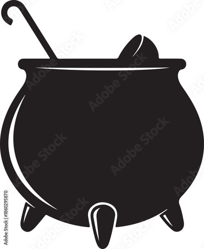 Witch Cauldron Silhouette Vector Bundle