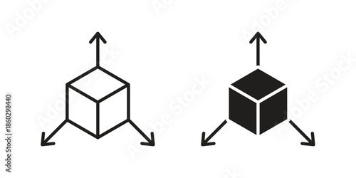 Bim icons. glyph icon vector on white background. Flat and line vector