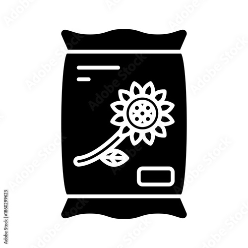 Sunflower seed sack icon