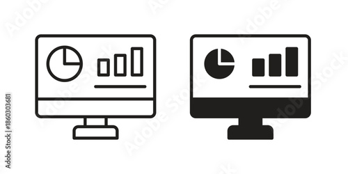 Dashboard icons. glyph icon vector on white background. Flat and line vector