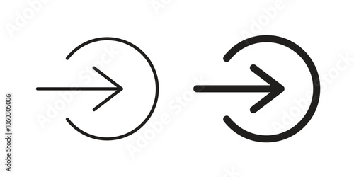 Enter icons. glyph icon vector on white background. Flat and line vector