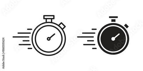 Express icons. glyph icon vector on white background. Flat and line vector