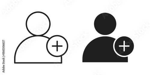 Following icons. glyph icon vector on white background. Flat and line vector