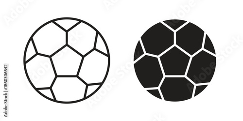 Football icons. glyph icon vector on white background. Flat and line vector