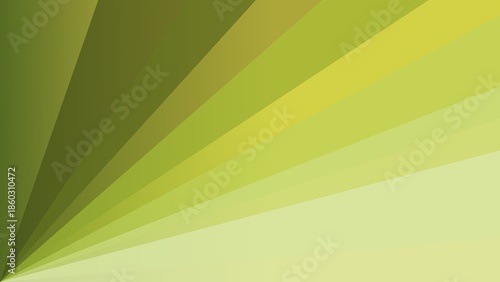 Green and yellow radial gradient background with ray burst effect. Suitable for presentation backgrounds.