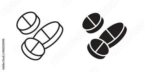 Medicine icons. glyph icon vector on white background. Flat and line vector