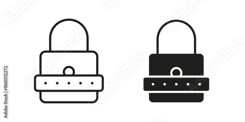 Password icons. glyph icon vector on white background. Flat and line vector