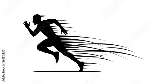 Black vector illustration of a dancing girl silhouette and athletic woman jumping in an artistic fitness exercise