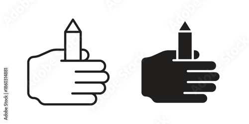 Self expression icons. glyph icon vector on white background. Flat and line vector