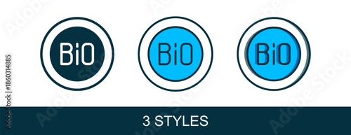 Filled outline Banner, label, tag, logo for bio green healthy food icon isolated on white background. Organic product. Healthy food sticker. Vector