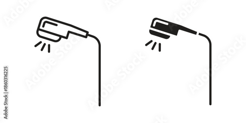 Street light icons. glyph icon vector on white background. Flat and line vector