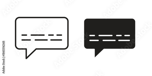 Subtitles icons. glyph icon vector on white background. Flat and line vector