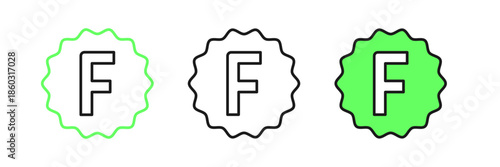 Set line Exam paper with incorrect answers survey icon isolated on white background. Bad mark of test results. Vector