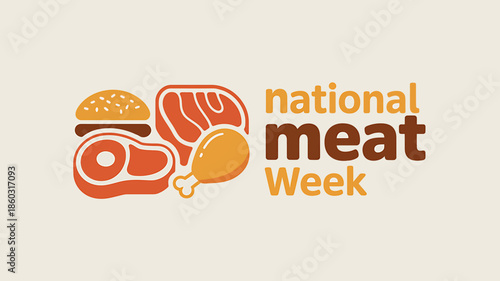 Celebrate National Meat Week with assorted meat illustrations