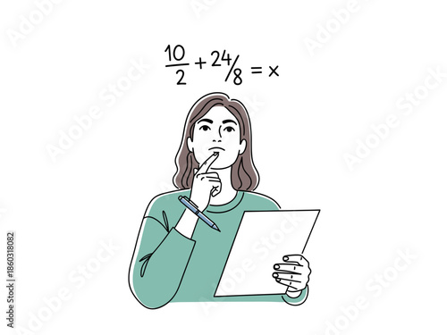 Solving Quadratic Equations with Vector Illustration