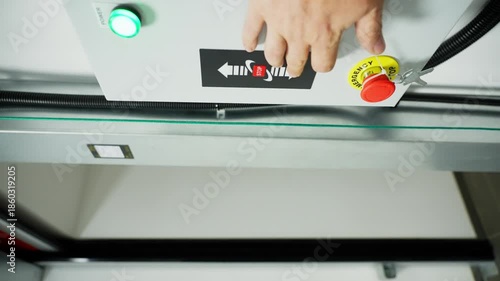 Automatic doors opening with motion sensor at modern industrial facility demonstrating smart technology contactless access and efficient production environment. High quality 4k footage