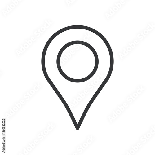 Basic interface line editable stroke icon. Vector illustration