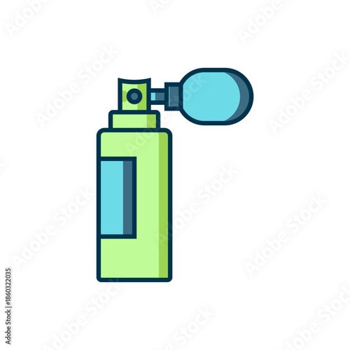 Filled outline Perfume icon isolated on white background. Flat filled outline style with shadow. Vector