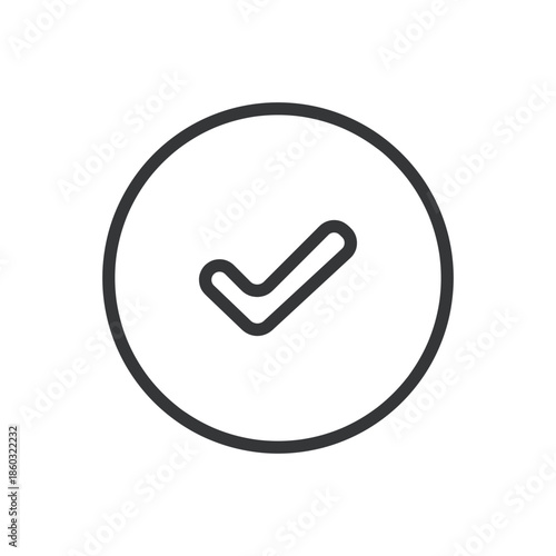 Basic interface line editable stroke icon. Vector illustration
