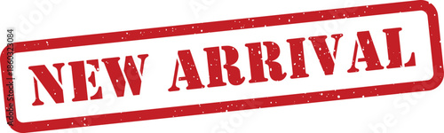 Red new arrival stamp