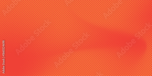 Dots halftone pattern background with yellow red color gradient texture. Abstract vector halftone pattern with color dots gradation in mesh background. Eps10