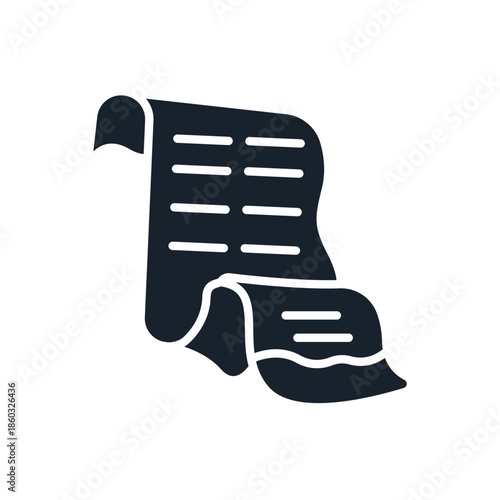 invoice icons minimalist flat style design, invoice Vector illustration on white background