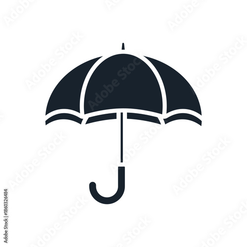 umbrella icons minimalist flat style design, umbrella Vector illustration on white background