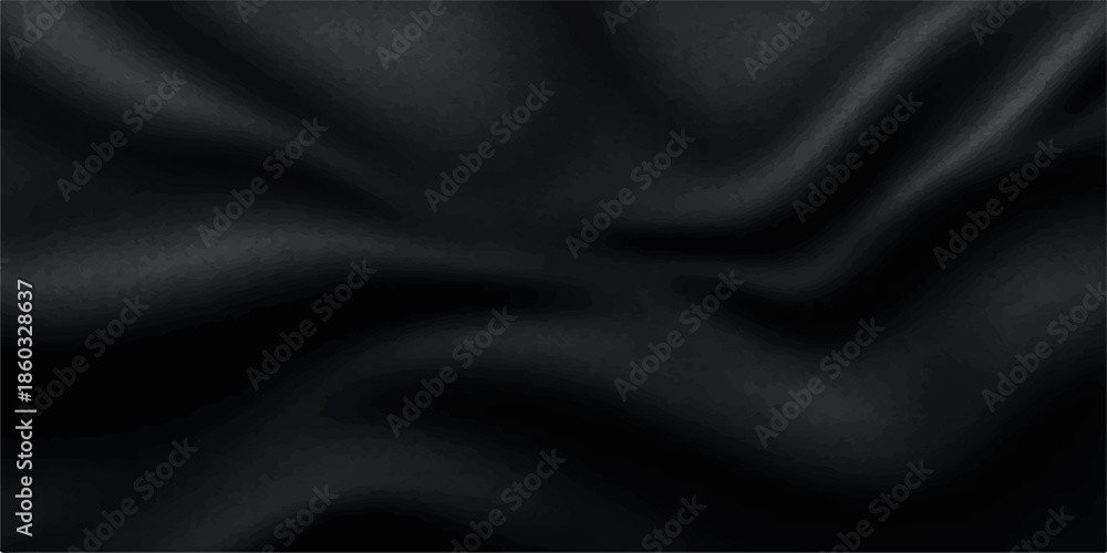 Fototapeta premium Black satin and silk fabric background