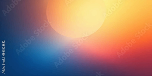 Abstract orange vector background inspired by a sunny sunrise over the sea with warm light and summer sky colors
