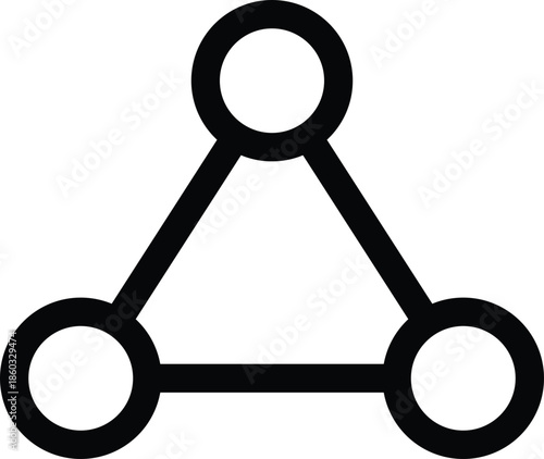 Outline icon of network nodes