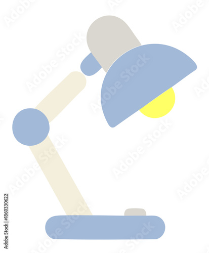 simple minimal office desk lamp isolated