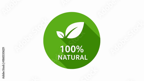 Eco Bio Organic Quality Seal Vector Natural Certification Badge