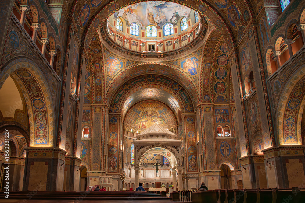 Fototapeta premium The altar in the Cathedral of Our Lady of Hungary in Szeged